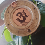 Load image into Gallery viewer, Incense Holder  - Om Copper Inlay
