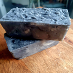 Load image into Gallery viewer, Charcoal shea butter soap
