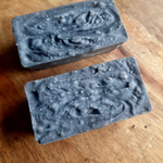 Load image into Gallery viewer, Charcoal shea butter soap
