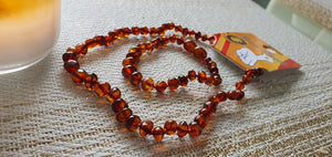 Baby baltic Amber Teething Bracelets & Necklace